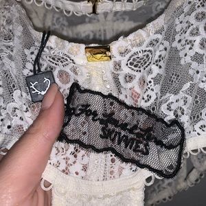 For Love & Lemons SKIVVIES Lace teddy/body suit